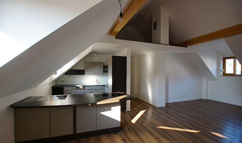 Modern 3-room attic apartment in the city center of Abensberg