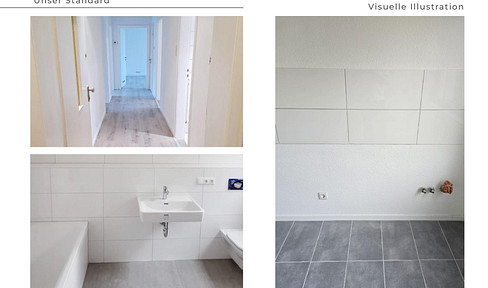 JOBCENTER! 5 Freshly renovated 4-room apartments in Hattingen