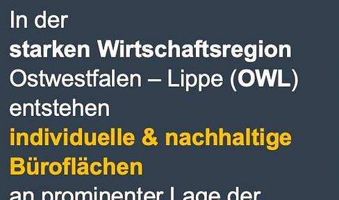Innovation House "K8" - individual office/practice space (40-380m2) in a prominent location / Minden