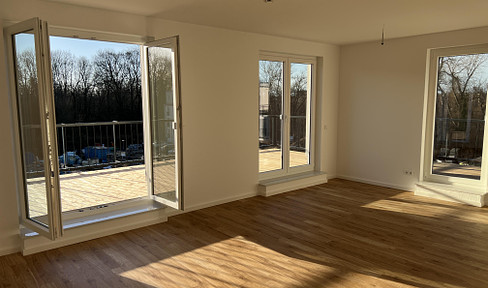 2-Raum-PENTHOUSE mit sonniger Dachterrasse - Erstbezug im Neubau