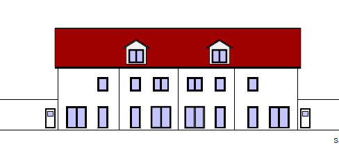 Corner terraced house KFW 40 solid construction without estate agent