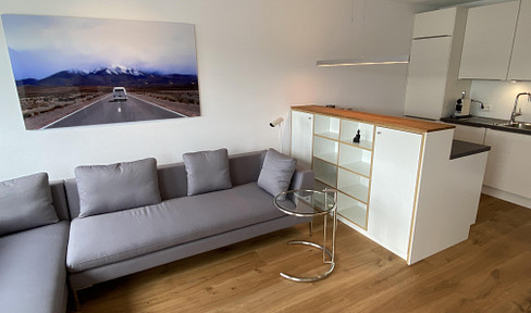 Renovated 3-room apartment in a prime location, with sun balconies, fully furnished, and including electricity and internet.