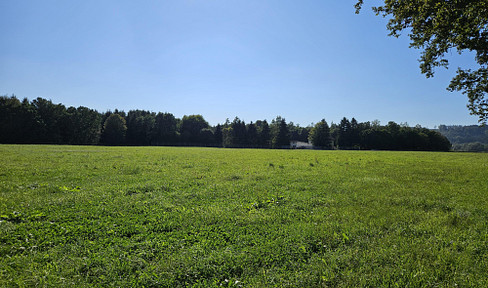 Abgelegen Alleinlage 735qm Nutzfläche Maschinenhalle Wohnhaus 26000qm Grundstück Wiese Wald autark