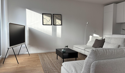 Stylishly furnished new-build apartment near Berlin