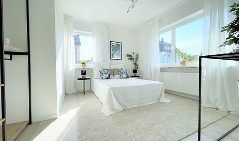 Free of commission - Newly renovated, light-flooded 4.5 room apartment with large sunny balcony