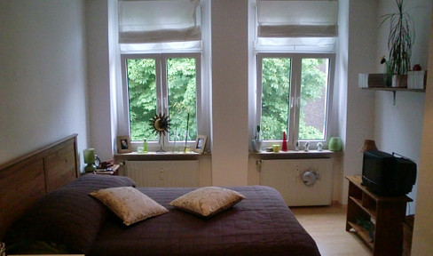 Bright 2-room apartment with south-facing balcony - in an old Art Nouveau building in Elberfelder Nordstadt