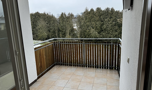 Three-room apartment with balcony and kitchen