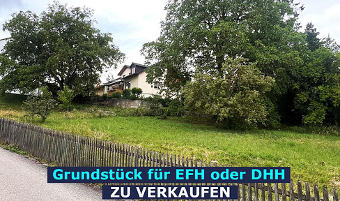 FREE OF PROVISION - Undeveloped plot without building obligation with panoramic view for EFH or DHH