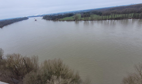 Erstbezug nach Sanierung mit Rheinblick, Schwimmbad, Sauna & Tiefgarage