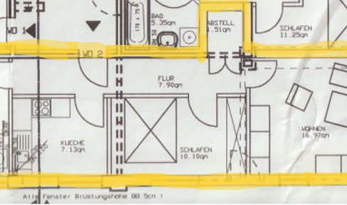 2-Zi.-EG-Whg. – frisch renoviert, Ortszentrum - 17 Fahrradmin. zum Bf. Wedel