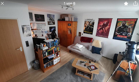 Attractive 1-room apartment with balcony and fitted kitchen
