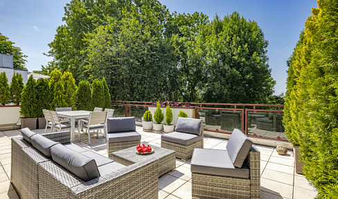 PENTHOUSE dream - park view with XXL - roof terraces above the Isarhochufer - PROVISION FREE