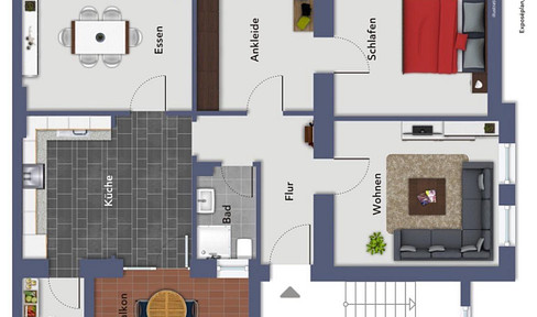 Kernsanierte 3-ZKB Wohnung in Trier Süd, 87,5 m2 mit Balkon, Erstbezug ab April 2025, Provisionsfrei