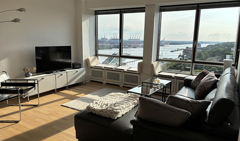 Möblierte 2 1/2 Zimmerwohnung mit Elbblick und Schwimmbad