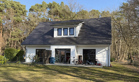 Low-energy house with a garden.