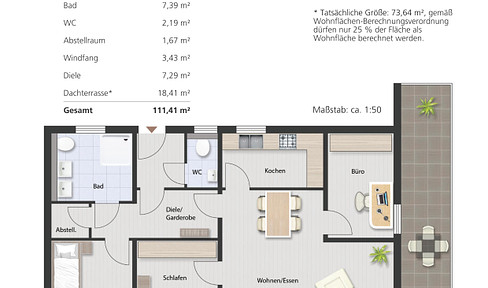 Zukunftssicher und hochwertig: 4-Zimmer-Wohnung in KfW 40-Neubauprojekt Variante 4