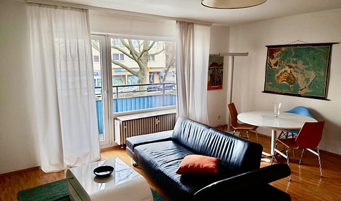 Fully furnished, tasteful 2-room apartment in Frankfurt Niederrad