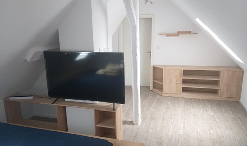 A furnished room in a shared apartment (student housing).