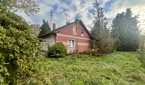 Two-family house in need of renovation with large plot of land