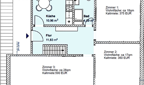 WG Zimmer zu vermieten, neue WG-Gründung, frisch renoviert inkl. Küche