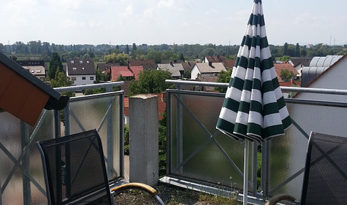 Voll möblierte Wohnung mit grosser Dachterrasse