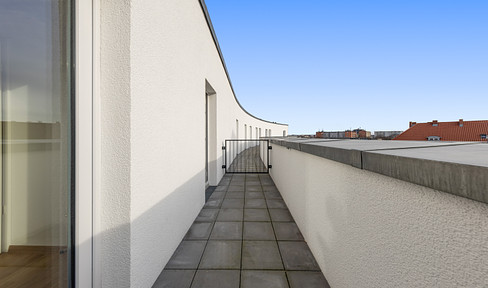 6.01 Erstbezug: möblierte Wohnung mit Weitblick und Terrasse nach Süden