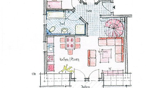 Neuwertige Exclusive/Moderne/Helle Maisonettwohnung 4 Zimmer im Neubaugebiet Sennfeld/Rempertshag