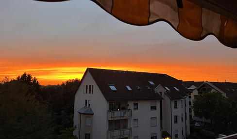 3-room apartment with beautiful views and sunsets in MA-Rheinau-Süd