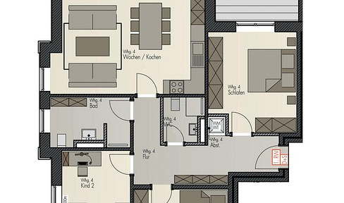 4 room apartment in the villa quarter *first occupancy*