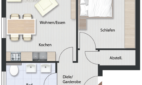 3-Zimmer-Neubauwohnung im KfW-40-Standard in idyllischer Lage Typ 4