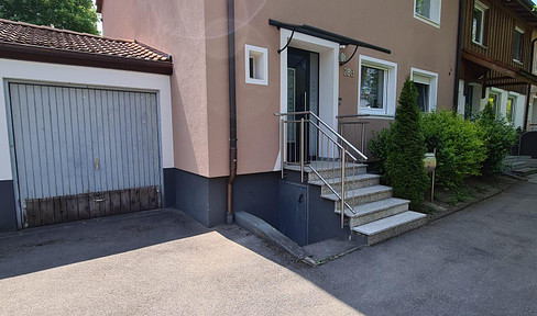 Well-maintained terraced house facing south-west