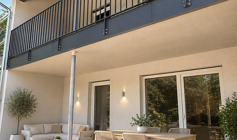 Modern apartment with a terrace and garden, located in the center of Hauzenberg.