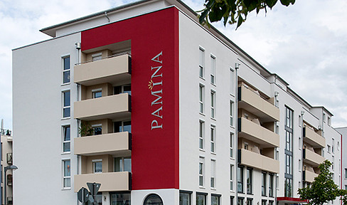 Barrier-free 2-room apartment for senior citizens in the PAMINA city residence - assisted living