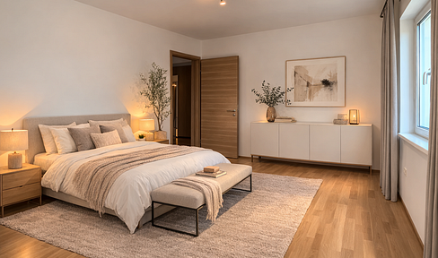 3 1/2 Zimmer Etagenwohnung in Murnau mit Loggia
