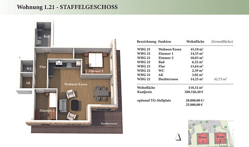 3 room STG new build condominium 1.21