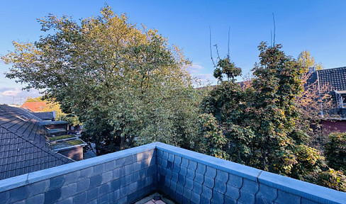 große Dachterrasse im Wasserviertel - hell, ruhig, urban, mit Blick ins Grüne