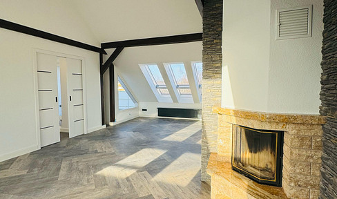 Exclusive 4-room apartment with roof terrace, fireplace, air conditioning and many extras