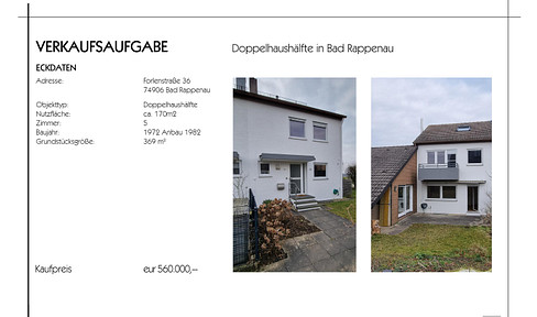Semi-detached house in Bad Rappenau