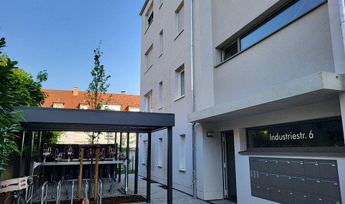 KL-Fischerhof: First-time occupancy - 3 room ground floor apartment with EBK, terrace and parking space!