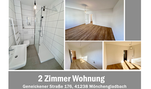 TOP KERNSANIERTE 2-ZIMMER-WOHNUNG im 1.OG mit Gartennutzung in Mönchengladbach