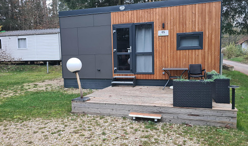 Tiny house at the Waldcamping Brombachsee