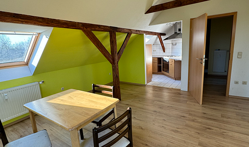 Cozy attic apartment with fitted kitchen