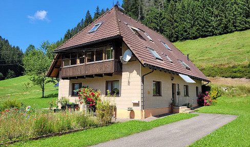 Schwarzwaldhaus mit Wiese und Weide