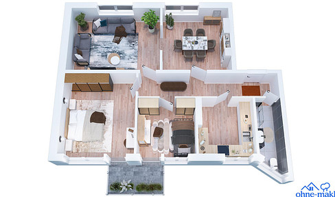 Sanierte 4-Zimmer-Wohnung in Eberswalde