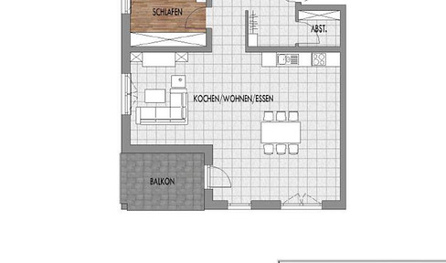 2 Zimmer Neubauwohnung mit Balkon zu vermieten