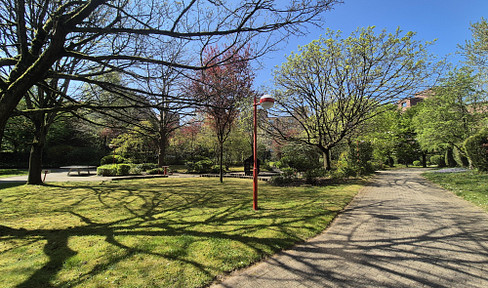 Family oasis in Düsseltal/Zooviertel: 3-room apartment in a park-like green residential complex