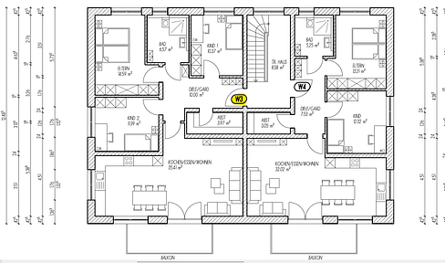 First occupancy: Attractive 4-room apartment in Cham - KFW40 standard - (W3)