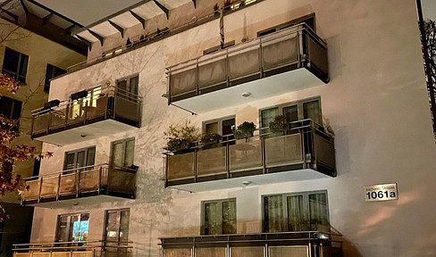 Penthouse apartment with fitted kitchen and rooftop terrace, located in a green area.