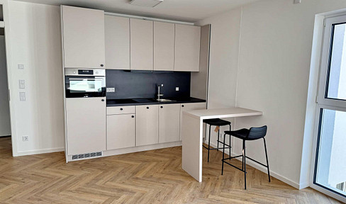 Neubau! 1-Zimmer möbliert mit EBK + Balkon + Abstellkammer + Waschmaschinenanschluss in Adlershof!