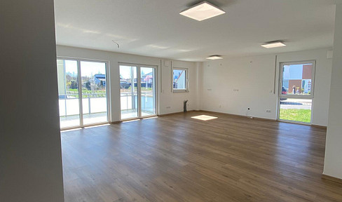 Lichtdurchflutete 3-Zimmerwohnung mit Balkon in Neubau nahe Kurpark